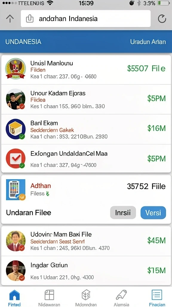 bokedomino - Tampilan antarmuka yang menarik dan intuitif.