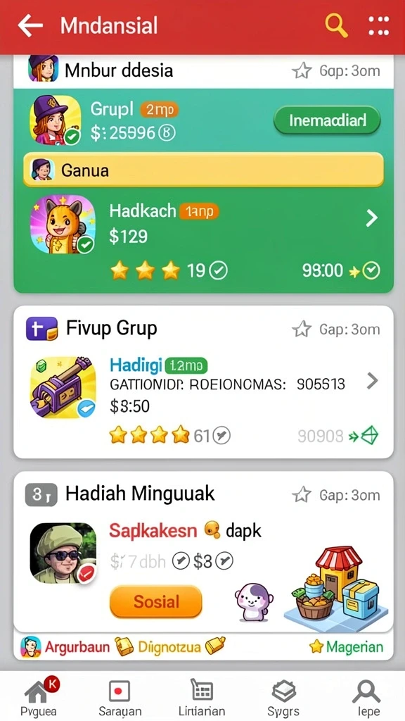 ee789 - Karakter unik yang bisa dipilih.