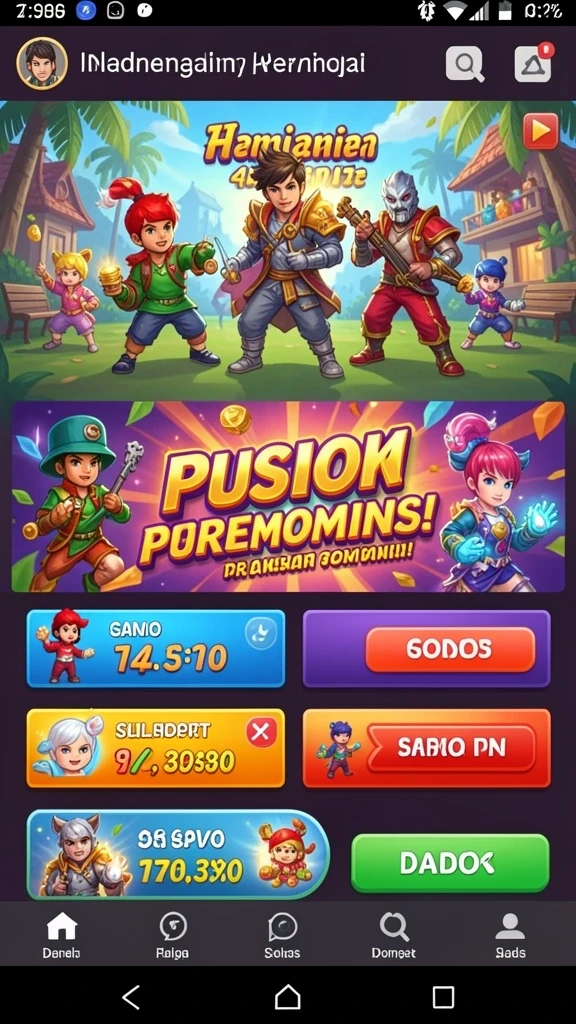 galaxy77 - Karakter unik yang bisa dipilih dalam game.