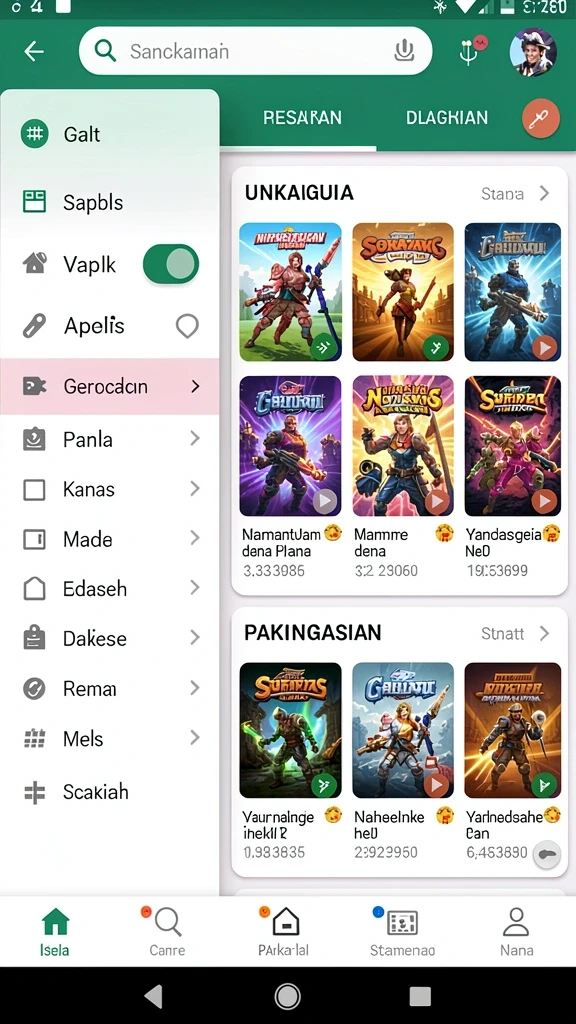 rploot - Screenshot menampilkan pertarungan epik melawan bos.