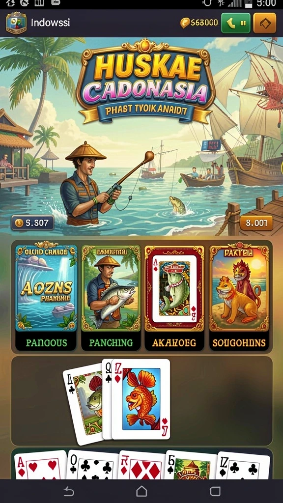 rploot - Screenshot menunjukkan karakter pilihan dengan atribut unik.